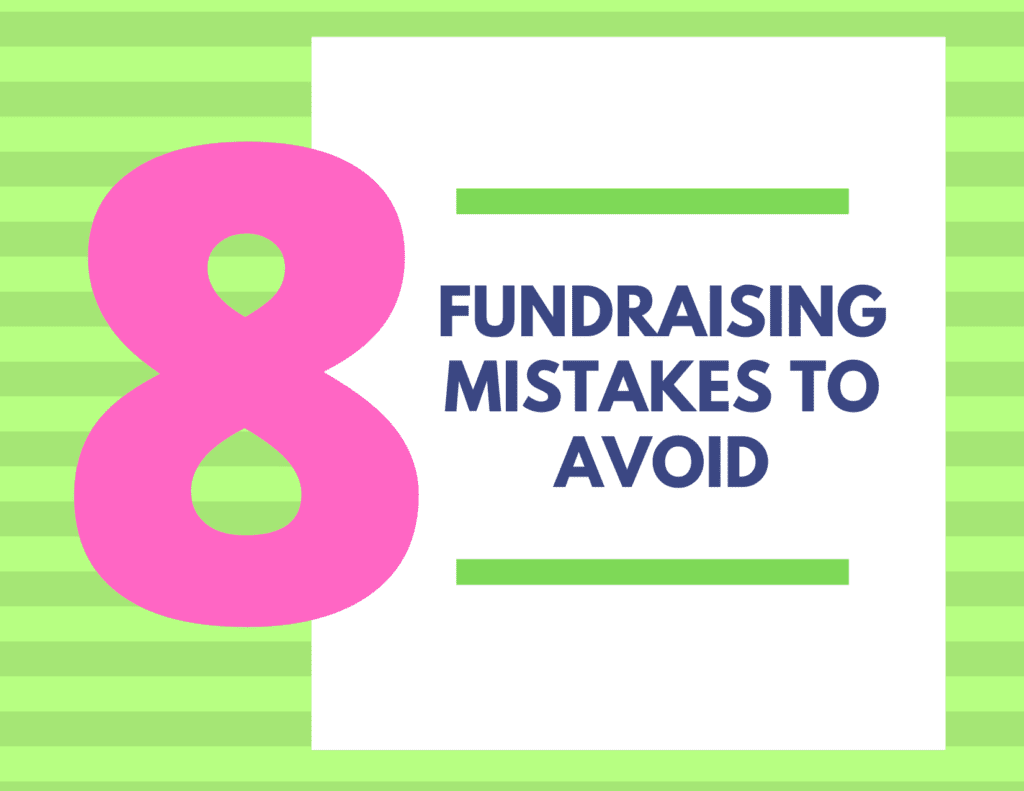 "8 Fundraising Mistakes to Avoid" banner