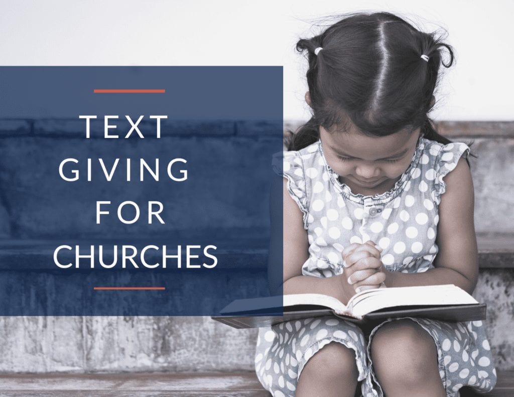 "Text Giving for Churches" banner