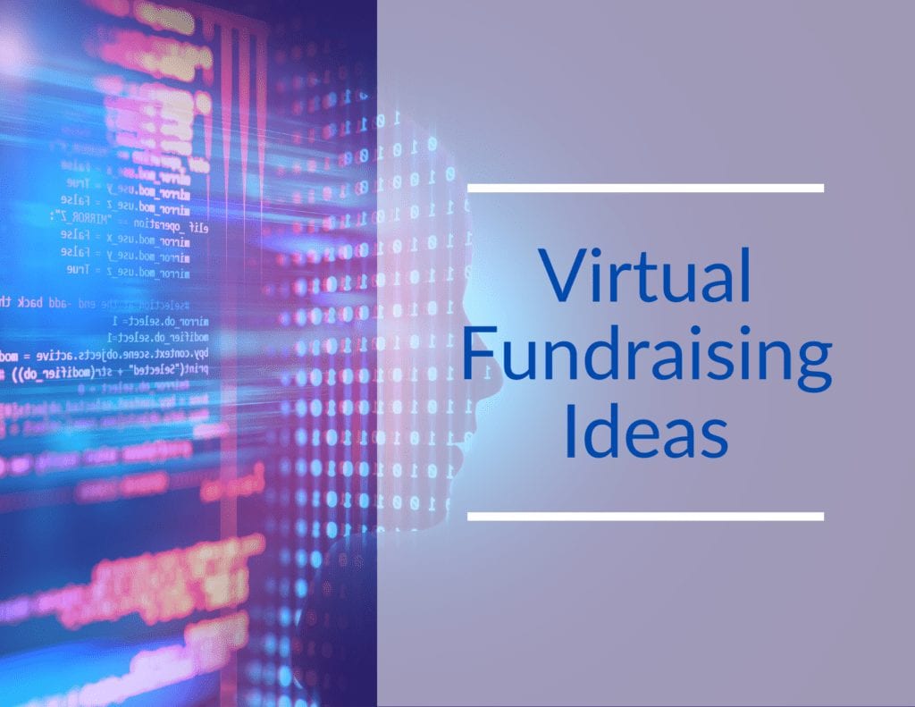 "Virtual Fundraising Ideas" banner