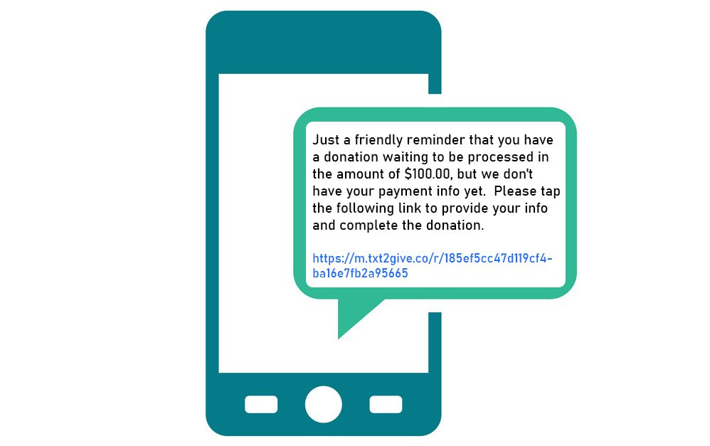 Txt2Give Donation Reminder