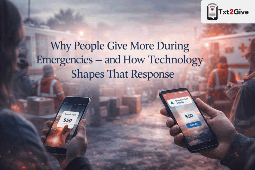 Emergency Donations: Why People Give More During Crises & How Technology Shapes Response
