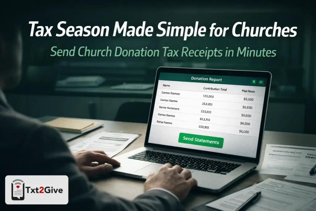 Church Donation Tax Receipts: How to Send Giving Reports Easily in 2026